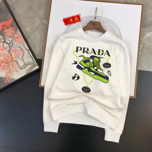 Wholesale Prada Hoodies Long Sleeved For Men #1420865 $48.00 USD, Wholesale Quality Replica Prada Hoodies