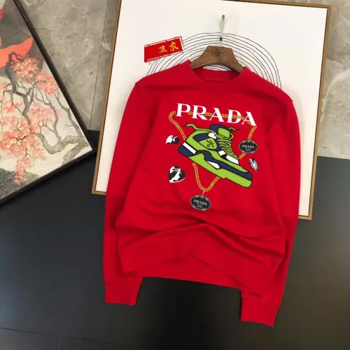 Wholesale Prada Hoodies Long Sleeved For Men #1420869 $48.00 USD, Wholesale Quality Replica Prada Hoodies