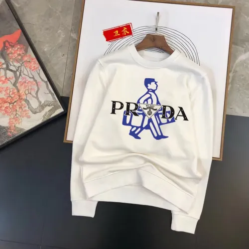 Wholesale Prada Hoodies Long Sleeved For Men #1420891 $48.00 USD, Wholesale Quality Replica Prada Hoodies