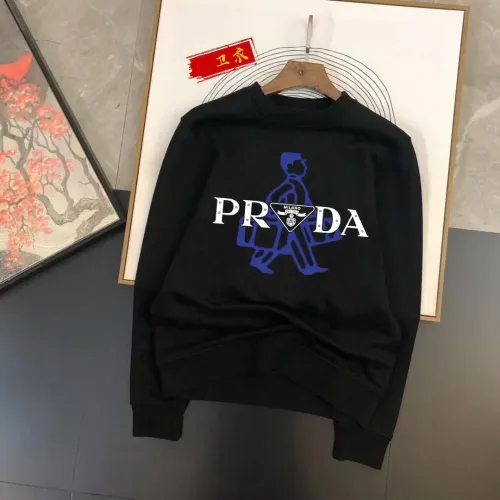Wholesale Prada Hoodies Long Sleeved For Men #1420892 $48.00 USD, Wholesale Quality Replica Prada Hoodies