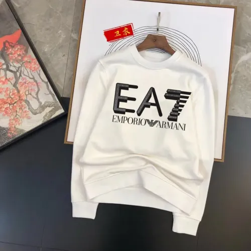 Wholesale Armani Hoodies Long Sleeved For Men #1420933 $48.00 USD, Wholesale Quality Replica Armani Hoodies