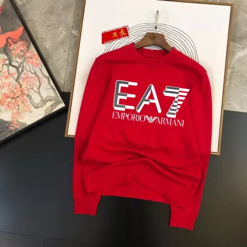 Wholesale Armani Hoodies Long Sleeved For Men #1420937 $48.00 USD, Wholesale Quality Replica Armani Hoodies