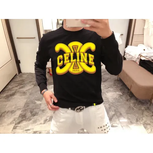 Wholesale Celine Hoodies Long Sleeved For Men #1420956 $48.00 USD, Wholesale Quality Replica Celine Hoodies