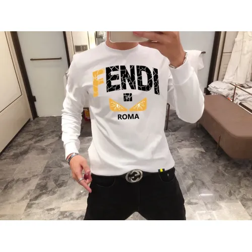 Wholesale Fendi Hoodies Long Sleeved For Men #1421010 $48.00 USD, Wholesale Quality Replica Fendi Hoodies