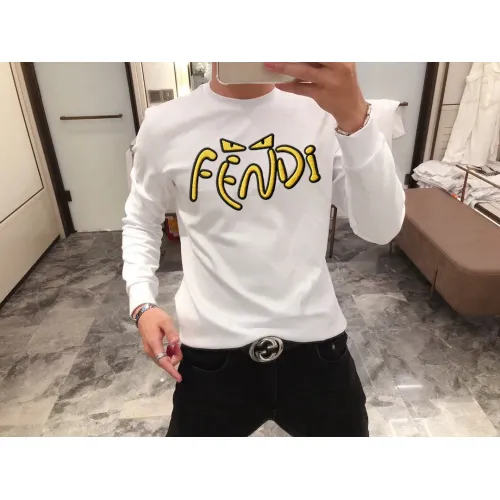 Wholesale Fendi Hoodies Long Sleeved For Men #1421040 $48.00 USD, Wholesale Quality Replica Fendi Hoodies