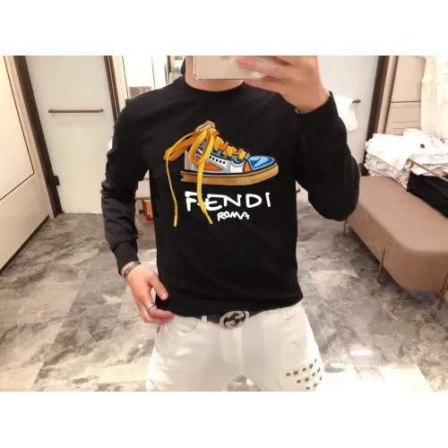Wholesale Fendi Hoodies Long Sleeved For Men #1421041 $48.00 USD, Wholesale Quality Replica Fendi Hoodies