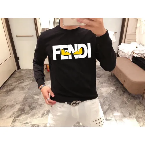 Wholesale Fendi Hoodies Long Sleeved For Men #1421042 $48.00 USD, Wholesale Quality Replica Fendi Hoodies