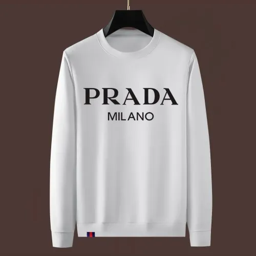 Wholesale Prada Hoodies Long Sleeved For Men #1421101 $48.00 USD, Wholesale Quality Replica Prada Hoodies