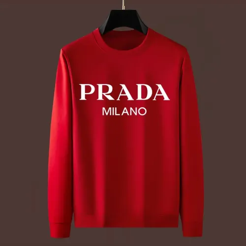 Wholesale Prada Hoodies Long Sleeved For Men #1421106 $48.00 USD, Wholesale Quality Replica Prada Hoodies