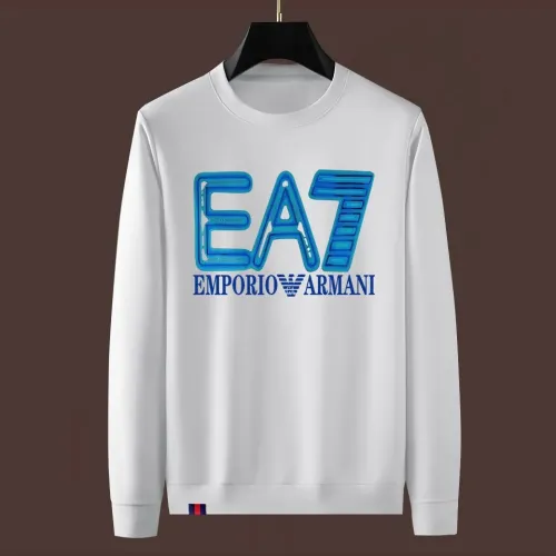Wholesale Armani Hoodies Long Sleeved For Men #1421160 $48.00 USD, Wholesale Quality Replica Armani Hoodies