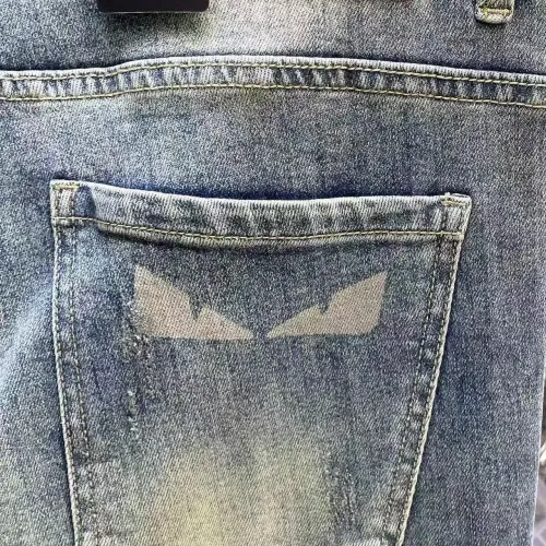 Replica Fendi Jeans For Men #1421197 $68.00 USD for Wholesale