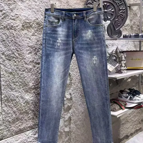 Replica Chrome Hearts Jeans For Men #1421198 $68.00 USD for Wholesale