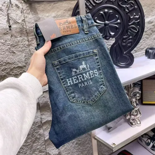 Wholesale Hermes Jeans For Men #1421199 $68.00 USD, Wholesale Quality Replica Hermes Jeans