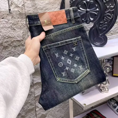 Wholesale Louis Vuitton LV Jeans For Men #1421201 $68.00 USD, Wholesale Quality Replica Louis Vuitton LV Jeans