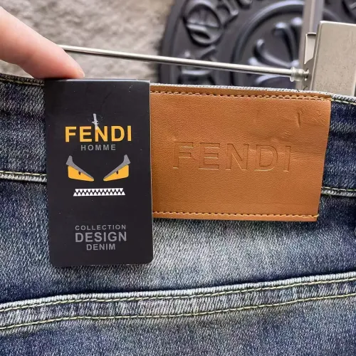 Replica Fendi Jeans For Men #1421204 $68.00 USD for Wholesale