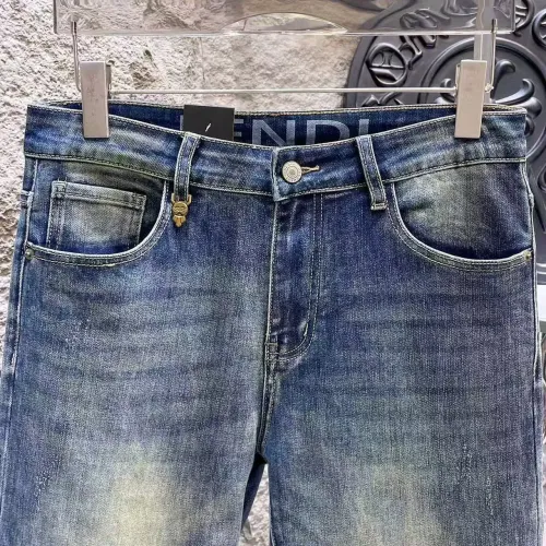 Replica Fendi Jeans For Men #1421204 $68.00 USD for Wholesale