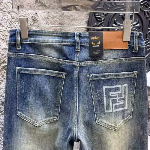 Replica Fendi Jeans For Men #1421204 $68.00 USD for Wholesale