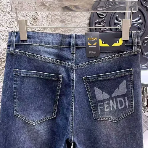Replica Fendi Jeans For Men #1421213 $68.00 USD for Wholesale