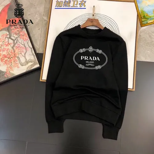 Wholesale Prada Hoodies Long Sleeved For Men #1421233 $45.00 USD, Wholesale Quality Replica Prada Hoodies