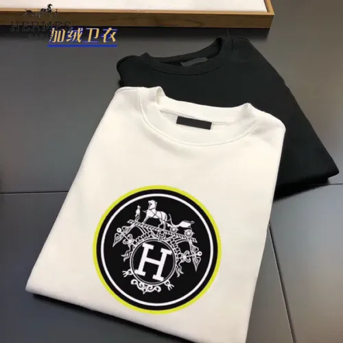 Replica Hermes Hoodies Long Sleeved For Men #1421234 $45.00 USD for Wholesale