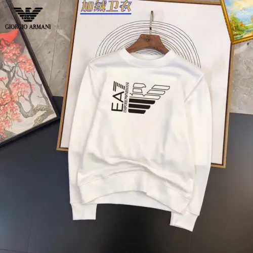 Wholesale Armani Hoodies Long Sleeved For Men #1421248 $45.00 USD, Wholesale Quality Replica Armani Hoodies