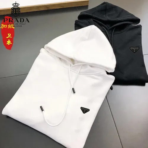 Replica Prada Hoodies Long Sleeved For Men #1421280 $45.00 USD for Wholesale