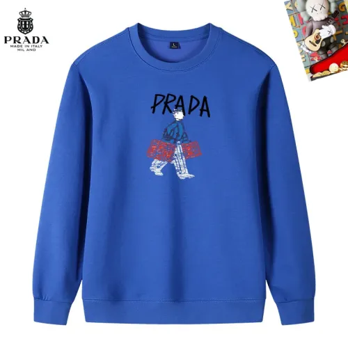 Wholesale Prada Hoodies Long Sleeved For Men #1421305 $40.00 USD, Wholesale Quality Replica Prada Hoodies