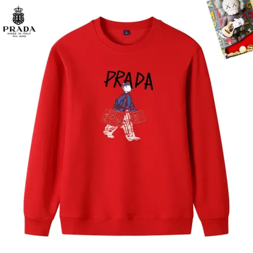 Wholesale Prada Hoodies Long Sleeved For Men #1421306 $40.00 USD, Wholesale Quality Replica Prada Hoodies