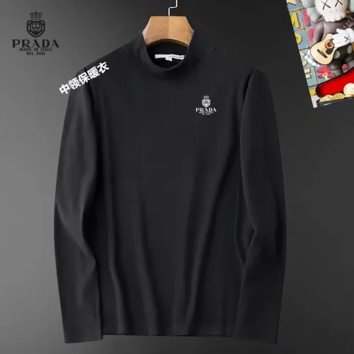 Wholesale Prada T-Shirts Long Sleeved For Men #1421419 $40.00 USD, Wholesale Quality Replica Prada T-Shirts