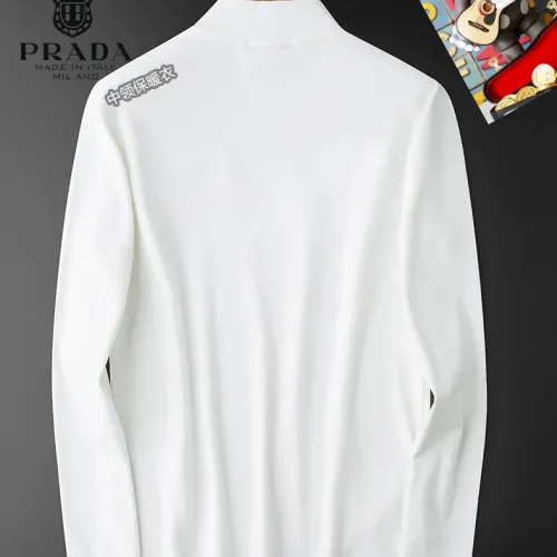 Replica Prada T-Shirts Long Sleeved For Men #1421457 $40.00 USD for Wholesale