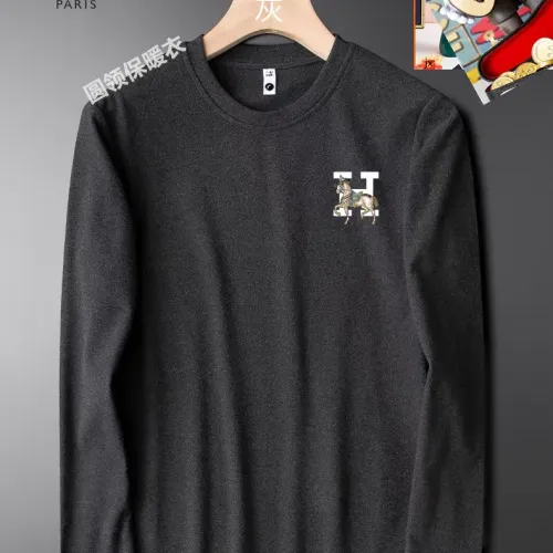 Wholesale Hermes T-Shirts Long Sleeved For Men #1421474 $40.00 USD, Wholesale Quality Replica Hermes T-Shirts