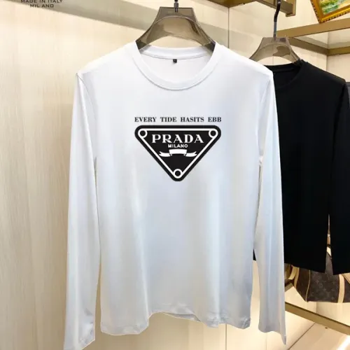 Wholesale Prada T-Shirts Long Sleeved For Unisex #1421503 $34.00 USD, Wholesale Quality Replica Prada T-Shirts