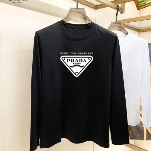 Wholesale Prada T-Shirts Long Sleeved For Unisex #1421504 $34.00 USD, Wholesale Quality Replica Prada T-Shirts