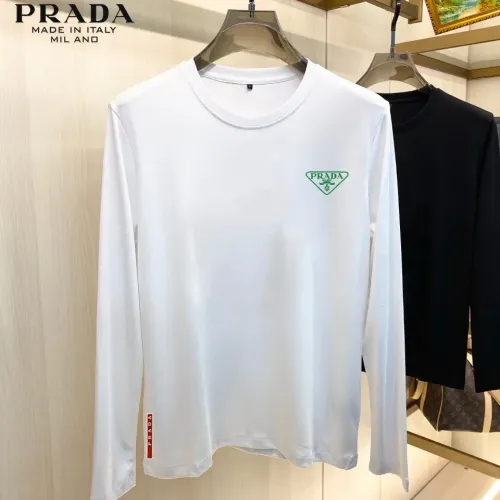 Wholesale Prada T-Shirts Long Sleeved For Unisex #1421536 $34.00 USD, Wholesale Quality Replica Prada T-Shirts