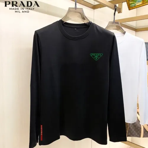 Wholesale Prada T-Shirts Long Sleeved For Unisex #1421537 $34.00 USD, Wholesale Quality Replica Prada T-Shirts