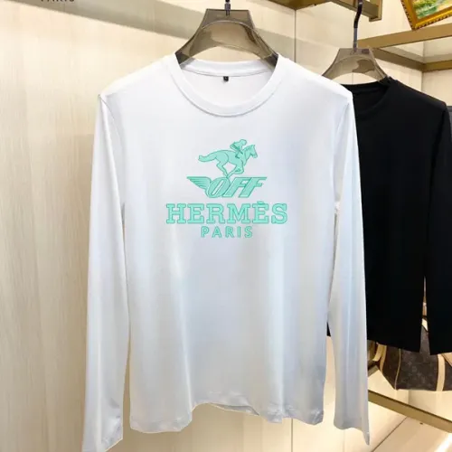 Wholesale Hermes T-Shirts Long Sleeved For Unisex #1421539 $34.00 USD, Wholesale Quality Replica Hermes T-Shirts