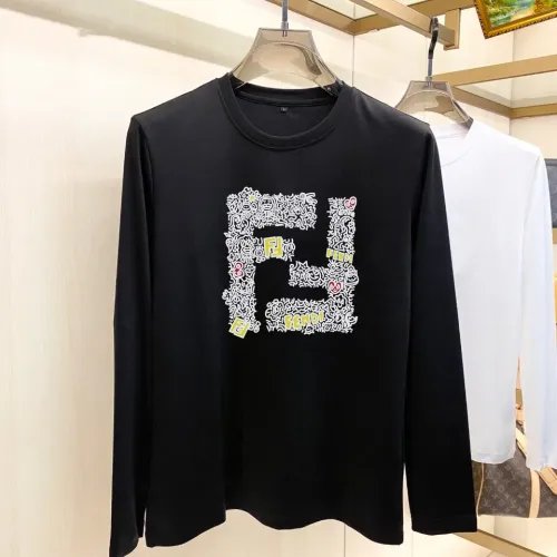 Wholesale Fendi T-Shirts Long Sleeved For Unisex #1421545 $34.00 USD, Wholesale Quality Replica Fendi T-Shirts