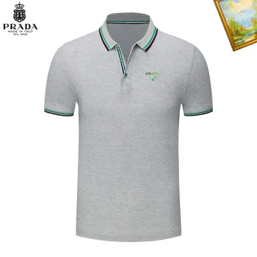 Wholesale Prada T-Shirts Short Sleeved For Men #1421606 $29.00 USD, Wholesale Quality Replica Prada T-Shirts