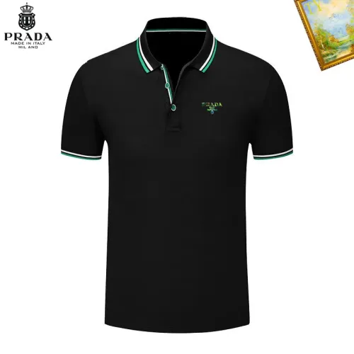 Wholesale Prada T-Shirts Short Sleeved For Men #1421608 $29.00 USD, Wholesale Quality Replica Prada T-Shirts