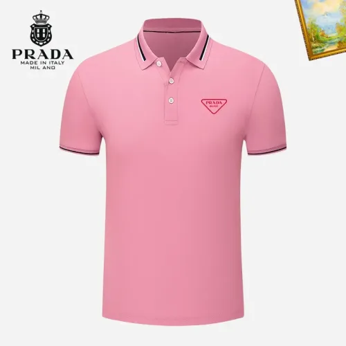 Wholesale Prada T-Shirts Short Sleeved For Men #1421681 $29.00 USD, Wholesale Quality Replica Prada T-Shirts