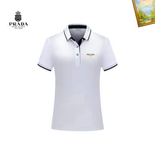 Wholesale Prada T-Shirts Short Sleeved For Men #1421734 $29.00 USD, Wholesale Quality Replica Prada T-Shirts