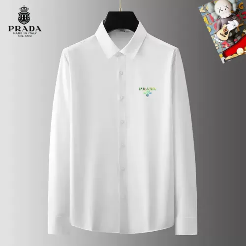 Wholesale Prada Shirts Long Sleeved For Men #1421773 $40.00 USD, Wholesale Quality Replica Prada Shirts
