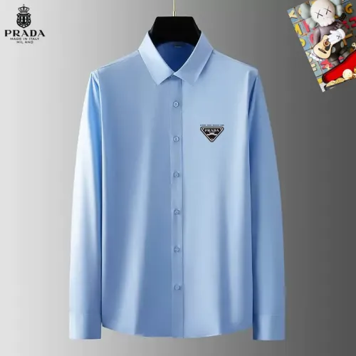 Wholesale Prada Shirts Long Sleeved For Men #1421794 $40.00 USD, Wholesale Quality Replica Prada Shirts