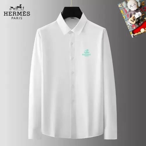 Wholesale Hermes Shirts Long Sleeved For Men #1421801 $40.00 USD, Wholesale Quality Replica Hermes Shirts