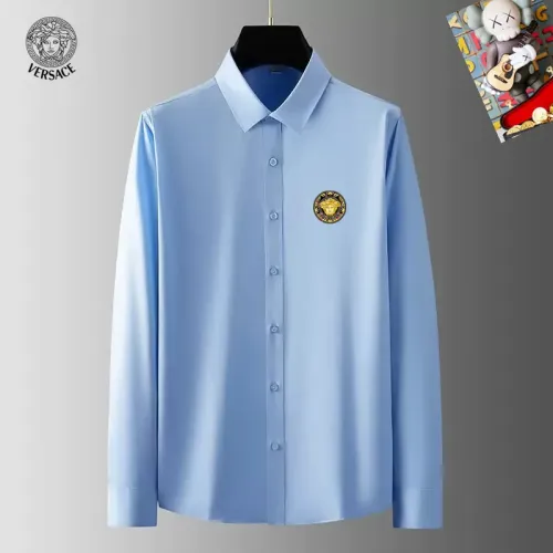Wholesale Versace Shirts Long Sleeved For Men #1421833 $40.00 USD, Wholesale Quality Replica Versace Shirts
