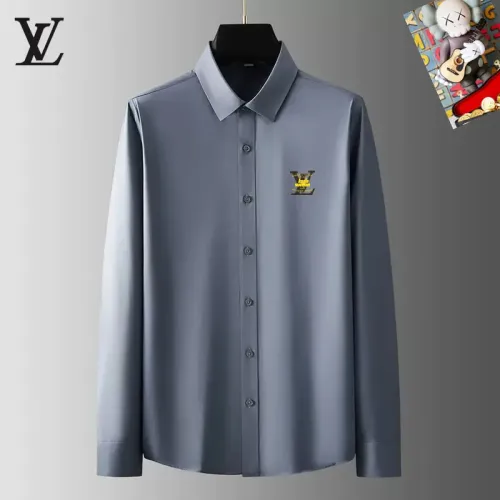 Wholesale Louis Vuitton LV Shirts Long Sleeved For Men #1421838 $40.00 USD, Wholesale Quality Replica Louis Vuitton LV Shirts