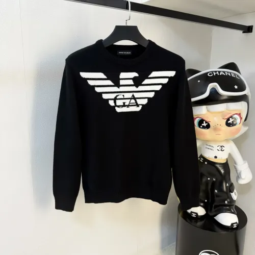 Wholesale Armani Sweaters Long Sleeved For Unisex #1421947 $82.00 USD, Wholesale Quality Replica Armani Sweaters