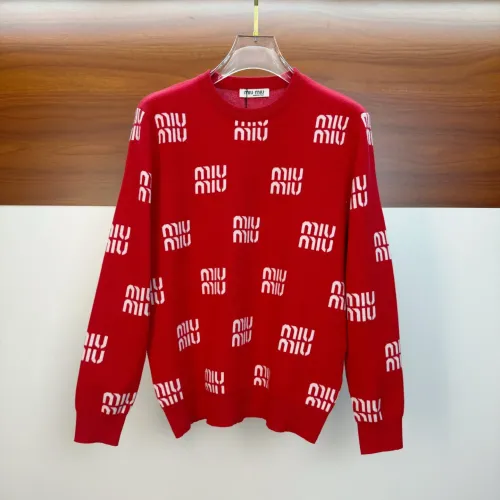 Wholesale MIU MIU Sweaters Long Sleeved For Unisex #1421950 $82.00 USD, Wholesale Quality Replica MIU MIU Sweaters