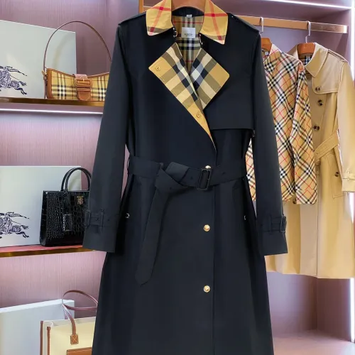 Wholesale Burberry Trench Coat Long Sleeved For Women #1422006 $162.00 USD, Wholesale Quality Replica Burberry Trench Coat