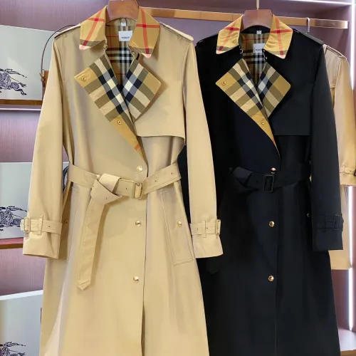 Replica Burberry Trench Coat Long Sleeved For Women #1422006 $162.00 USD for Wholesale